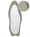 Miniatyrbilde 1 av 6: Veggspeil Grønn MDF-ramme Glass 57 x 160 cm Uregelmessig form Dekorativt veggmontert aksentstykke Moderne stil