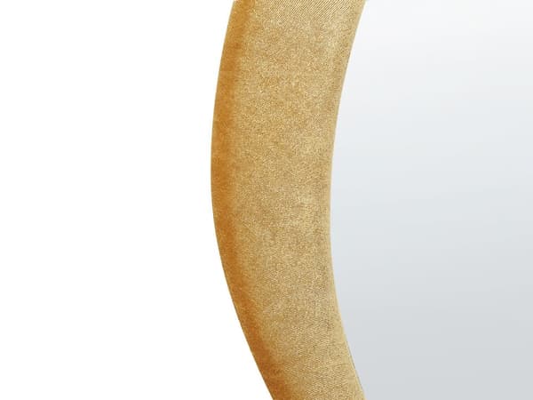 Veggspeil Gul MDF-ramme Glass 61 x 91 cm Uregelmessig form Dekorativt veggmontert aksentstykke Moderne stil