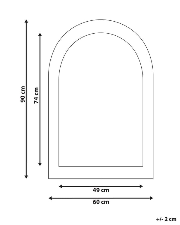 Vægspejl grøn MDF-ramme glas 60 x 90 cm uregelmæssig form moderne stil dekorativ hængende dekoration