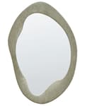 Miniatyrbillede 4 af 6: Vægspejl grøn MDF-ramme glas 59 x 90 cm uregelmæssig form moderne stil dekorativ hængende dekoration