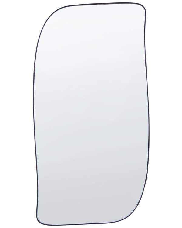 Seinäpeili musta rauta 37 x 70 cm epäsymmetrinen moderni minimalistinen tyyli