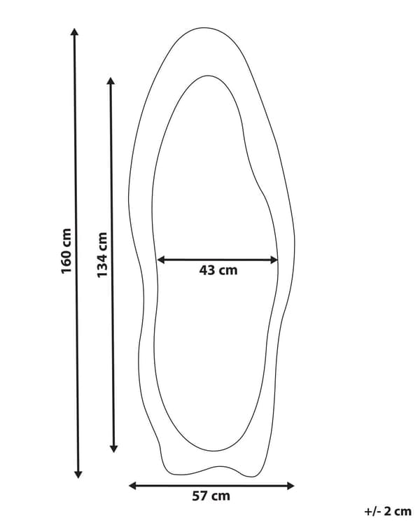 Väggspegel Grön MDF-ram Glas Sammet 57 x 160 cm Oregelbunden Form Dekorativ Väggmonterad Accent Modern Stil