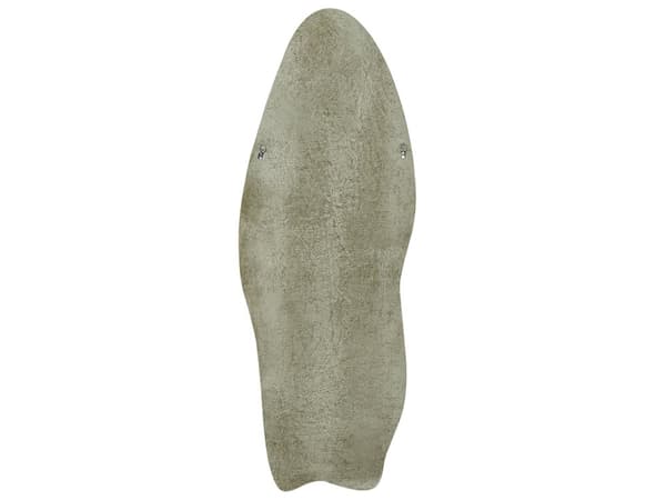 Väggspegel Grön MDF-ram Glas Sammet 57 x 160 cm Oregelbunden Form Dekorativ Väggmonterad Accent Modern Stil