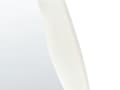 Miniatyrbild 6 av 6: Väggspegel Vit MDF-ram Glas Sammet 57 x 160 cm Oregelbunden Form Dekorativ Väggmonterad Accent Modern Stil
