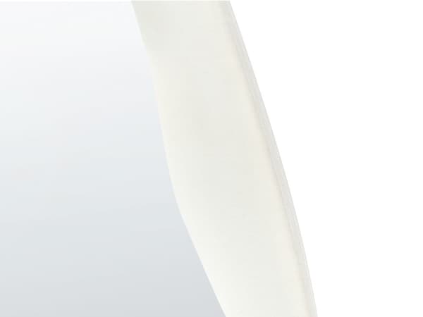 Väggspegel Vit MDF-ram Glas Sammet 57 x 160 cm Oregelbunden Form Dekorativ Väggmonterad Accent Modern Stil