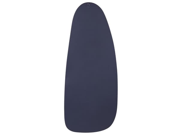 Väggspegel Svart Järn Glas 39 x 95 cm Oval Dekorativ Hängande Spegel Dekor Modern Minimalistisk Vardagsrum Sovrum Hall