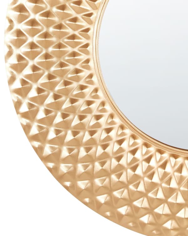 Accentspegel Guld Metall 60 cm Väggmonterad Hängande Dekorativt Tillbehör Modern Glam Vardagsrum Hall
