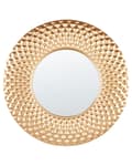 Miniatyrbild 1 av 5: Accentspegel Guld Metall 60 cm Väggmonterad Hängande Dekorativt Tillbehör Modern Glam Vardagsrum Hall