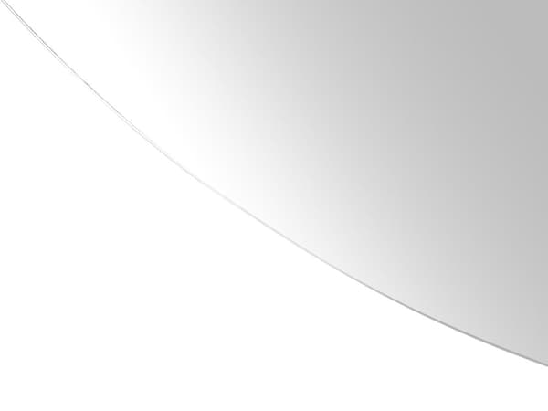 Veggspeil med LED-belysning 50 x 100 cm Halvrundt Moderne Baderom Soverom Sminkelys