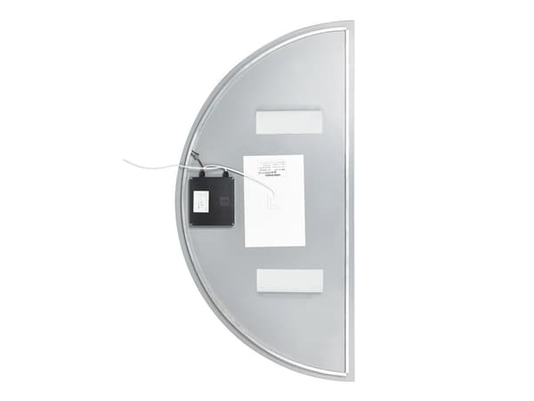 Veggspeil med LED-belysning 50 x 100 cm Halvrundt Moderne Baderom Soverom Sminkelys