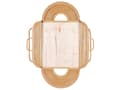 Miniatyrbilde 4 av 5: Veggspeil Lyst tre rotting 70 x 90 cm Hengende Hjemmedekor Design Oval Stue Gang Soverom Boho Moderne