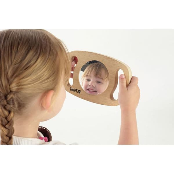 Självreflekterande spegel - TICKIT - Oval - Baby - Barn - Spel