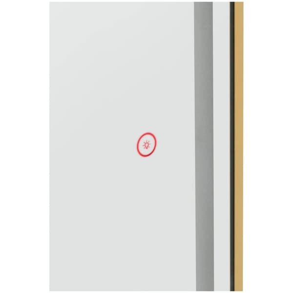 physa - Frisörspegel - LED-belysning - Extra platt - Oval - 70 x 4 x 180 cm