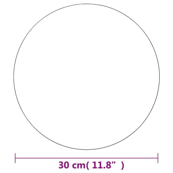 Spegel utan ram rund 30 cm glas