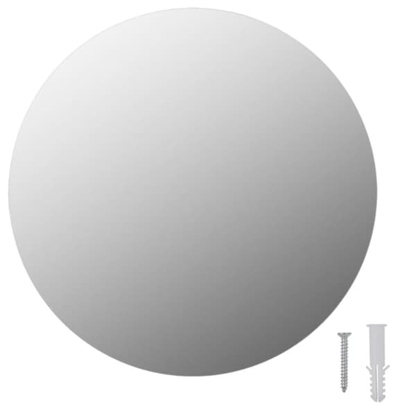 Spegel utan ram rund 30 cm glas