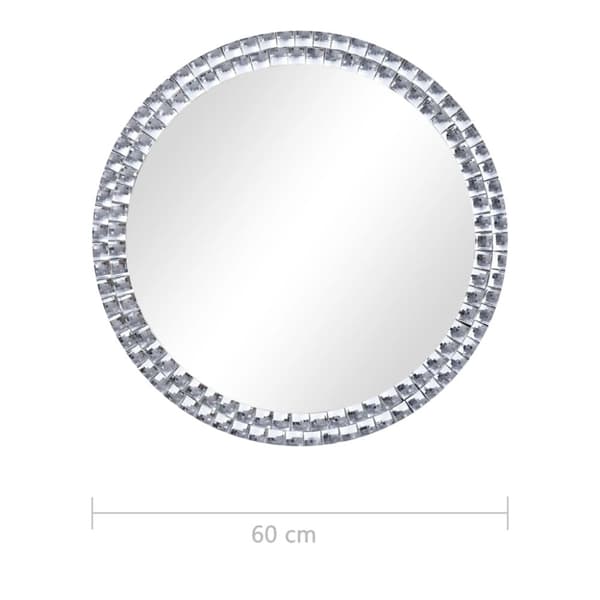 vægspejl 60 cm hærdet glas