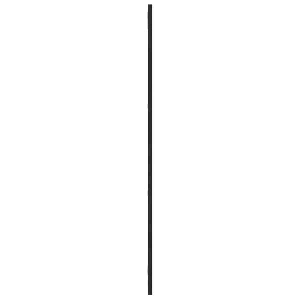 vægspejl 30x100 cm rektangulært jern sort