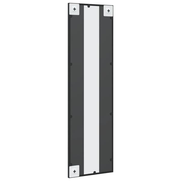 vægspejl 30x100 cm rektangulært jern sort