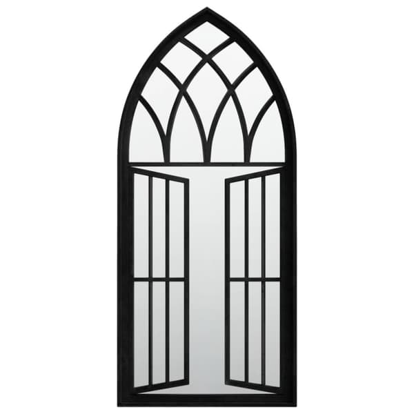 spejl 100x45 cm jern sort