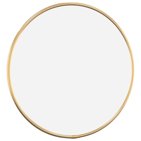 Väggspegel guld Ø 30 cm rund