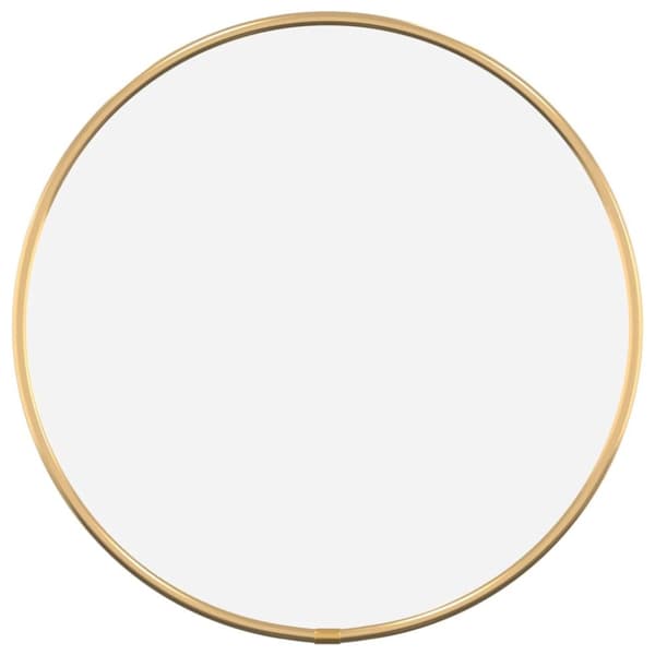 Väggspegel guld Ø 30 cm rund