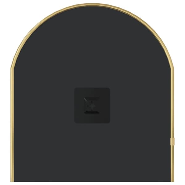 vægspejl 70x30 cm oval guldfarvet