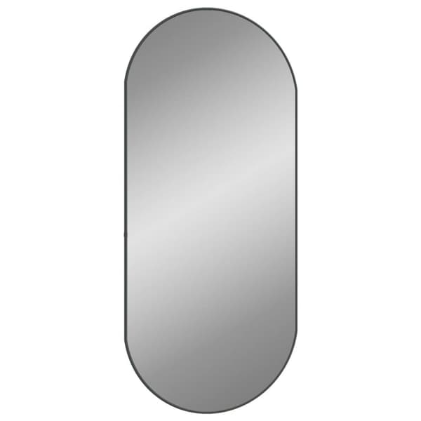 vægspejl 100x45 cm oval sort