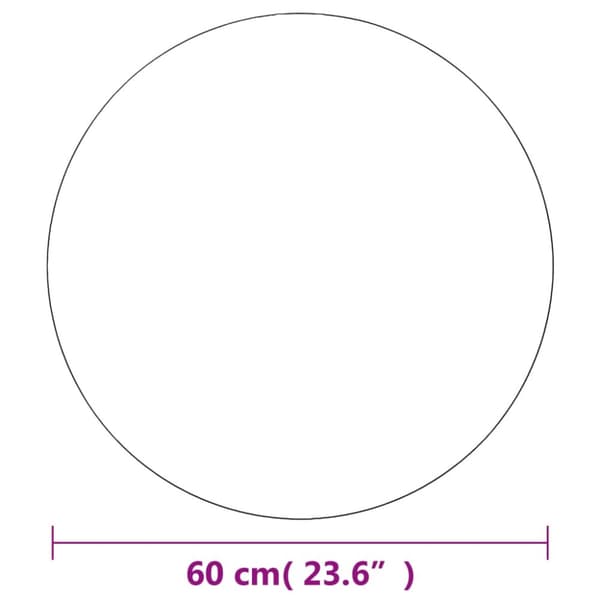 vægspejle 2 stk. 60 cm rundt glas