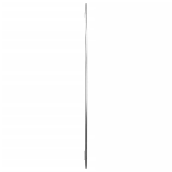 vægspejl Ø 60 cm rund sølvfarvet