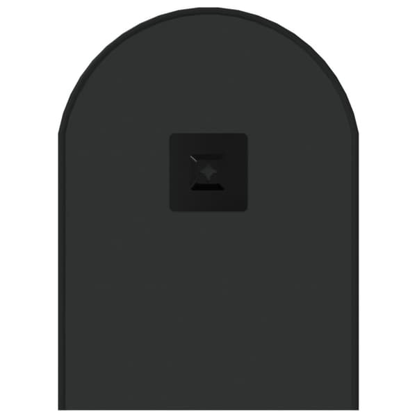 vægspejl 60x25 cm oval sort
