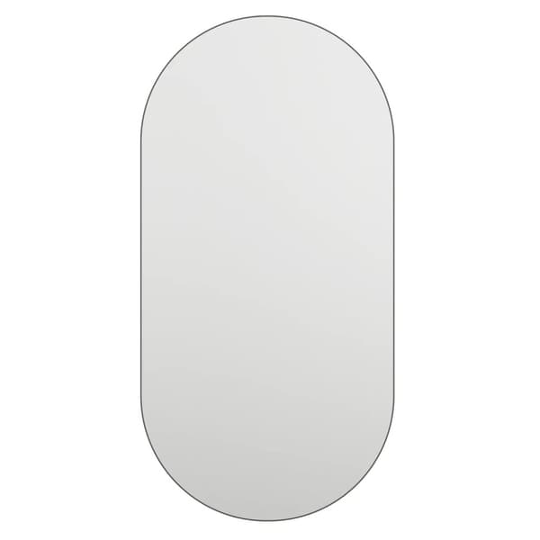 spejl med LED-lamper 40x20 cm oval glas