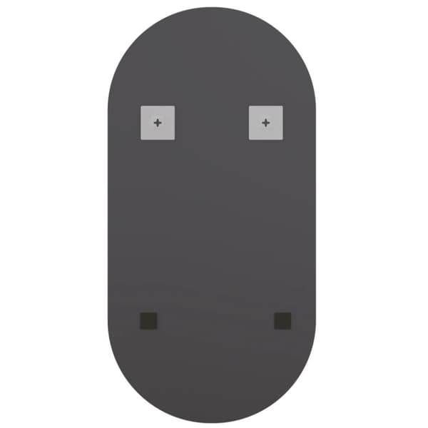 spejl med LED-lamper 40x20 cm oval glas