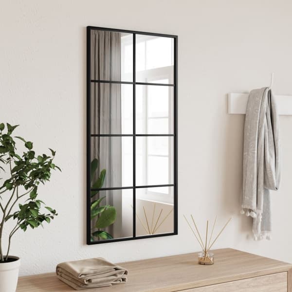 vægspejl 40x80 cm rektangulært jern sort