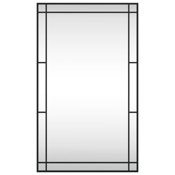 vægspejl 60x100 cm rektangulært jern sort