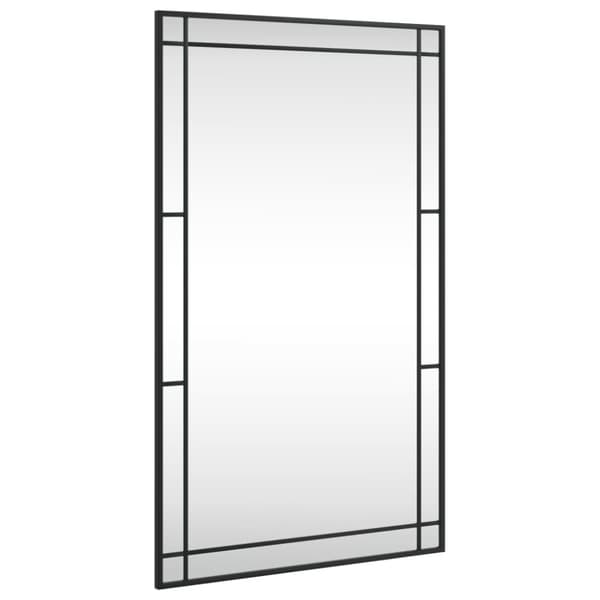 vægspejl 60x100 cm rektangulært jern sort