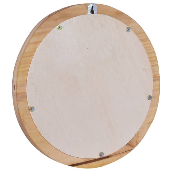 vægspejl 40 cm teak rund