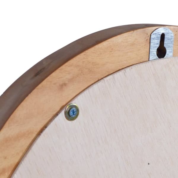 vægspejl 40 cm teak rund