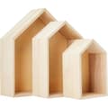 Miniatyrbild 4 av 4: 2 block med 3 trähushyllor