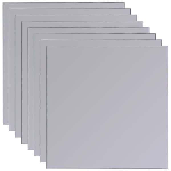 rammeløse spejlfliser 8 dele 20,5 cm glas