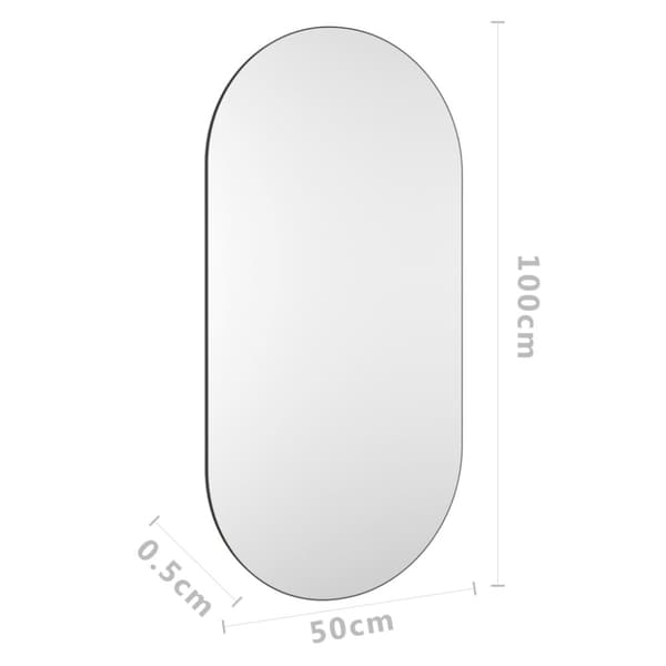 spejl 100x50 cm glas
