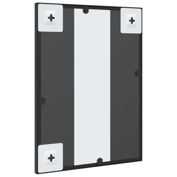 vægspejl 30x40 cm rektangulært jern sort