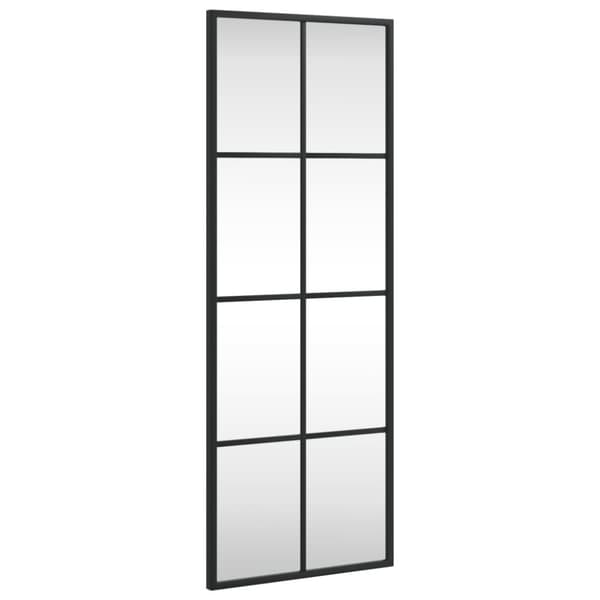 vægspejl 30x80 cm rektangulært jern sort