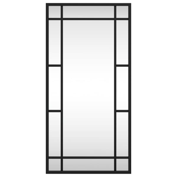vægspejl 30x60 cm rektangulært jern sort