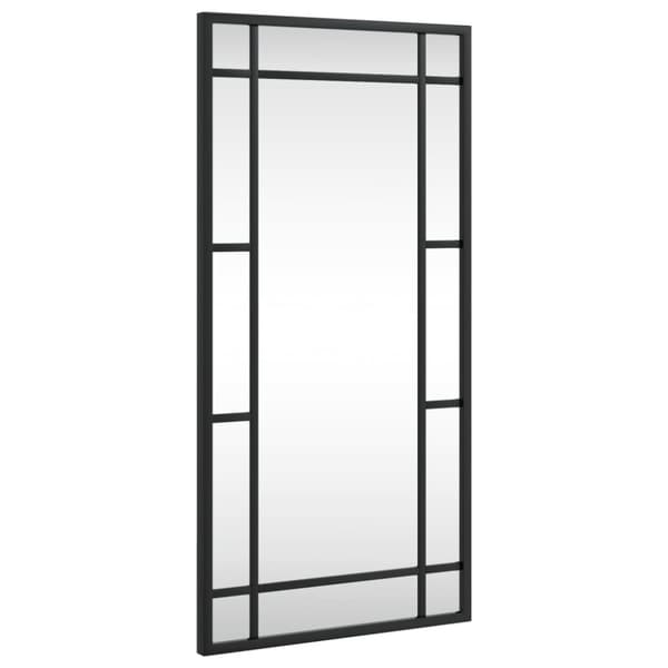 vægspejl 30x60 cm rektangulært jern sort