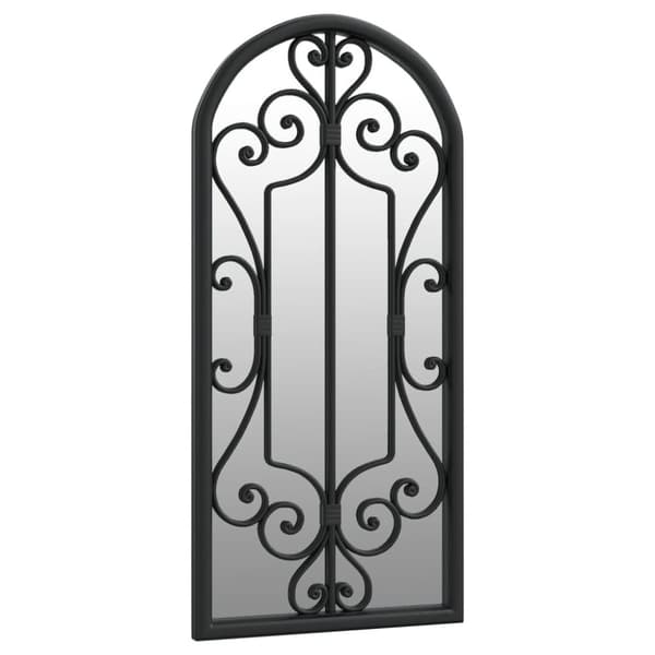 spejl 100x45 cm jern sort