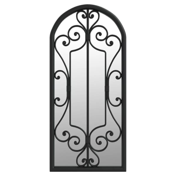 spejl 100x45 cm jern sort
