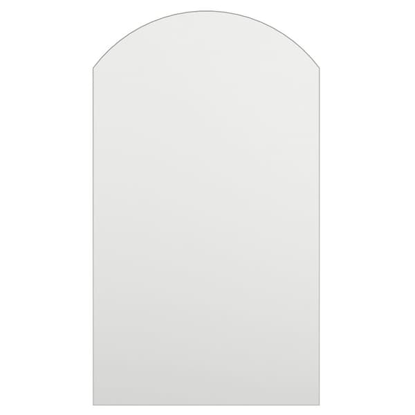 Spegel med LED-lampor 70x40 cm glas valvformad (335864+326088)