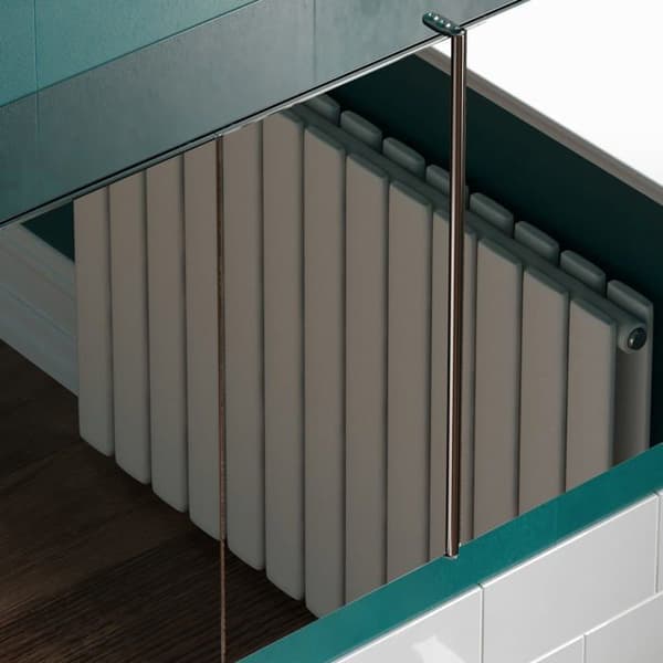 Vida designs badrumsspegel - 333600 - Tiano Trippel spegel badrumsmöbel, väggmonterad, rostfritt stål