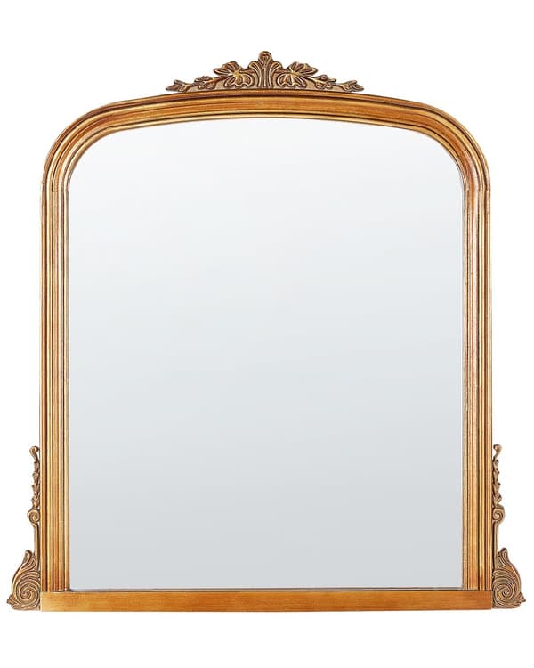 Seinäpeili kulta 75 x 78 cm rauta lasi ripustuskoukut suorakulmainen glamour-tyyli