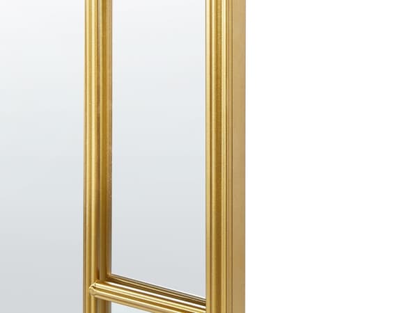 Seinäpeili kulta 60 x 170 cm rauta lasi ovaali ripustuskoukut käsintehty glamour